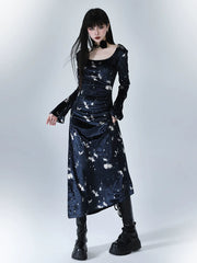 Women’s Velvet Maxi Dress – Elegant A-Line Retro Style Dress