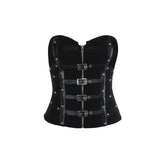 Black Tube Top for Women – Cropped Fitted Strapless Top