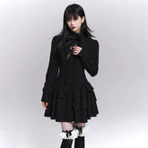 Women’s Black Mini Dress – Slim Fit A-Line Short Dress