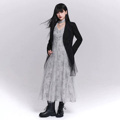 Women’s Strappy Maxi Dress – Lightweight Chiffon A-Line Dress
