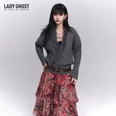 Women’s Soft Gray V-Neck Knit Sweater – Relaxed Fit Pullover