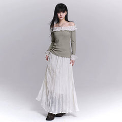 Women’s One-Shoulder Top – Asymmetrical Slim Fit Blouse