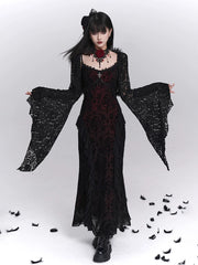 Black Gothic Slip Mini Dress for Women – Sleeveless A-Line Dress