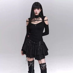 Women’s Black A-Line Mini Skirt – Chic High-Waisted Short Skirt for Everyday Style