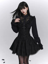 Black High-Waisted Mini Skirt for Women – Gothic Style Skirt