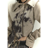 Women’s Cropped Sweatshirt – Lightweight Long Sleeve Top for Fall