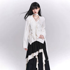Women’s Apricot Top – Soft Tone Minimal Style Blouse