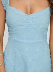 Landon Mini Dress Blue Petite