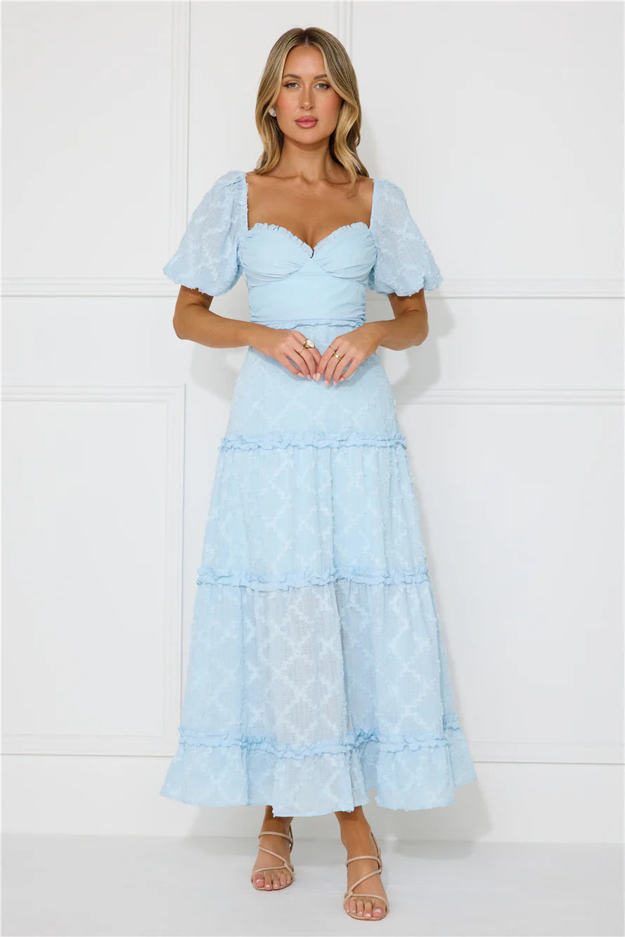 Show My Love Maxi Dress Blue
