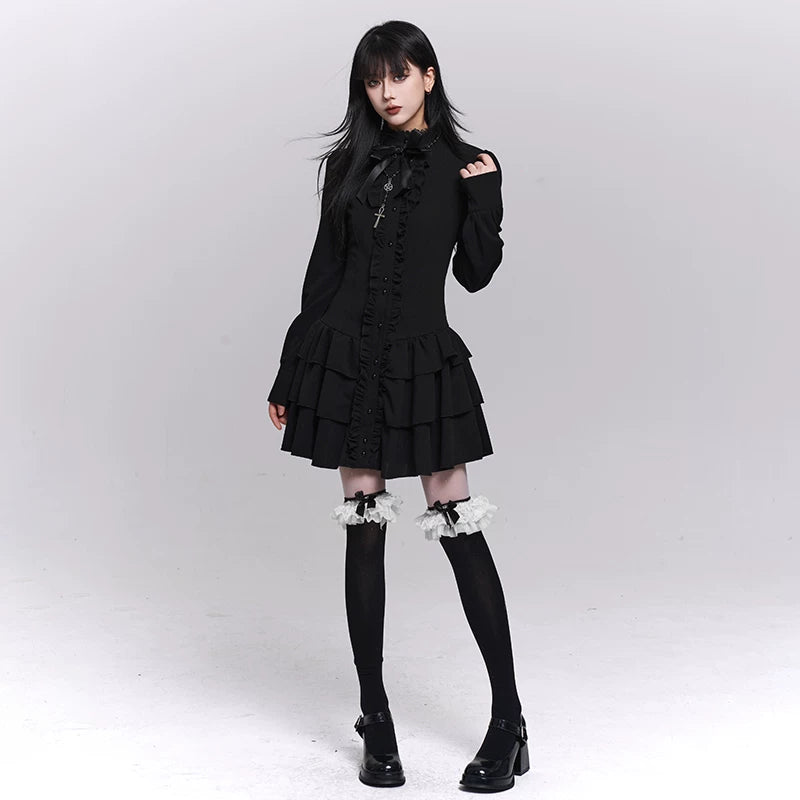 Women’s Black Mini Dress – Slim Fit A-Line Short Dress