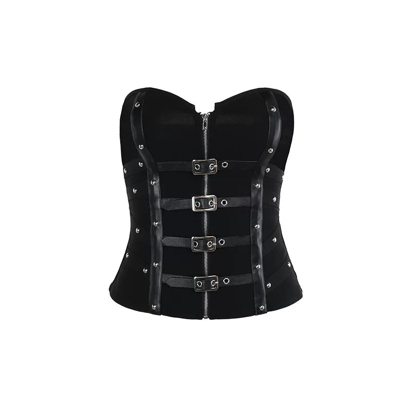 Black Tube Top for Women – Cropped Fitted Strapless Top