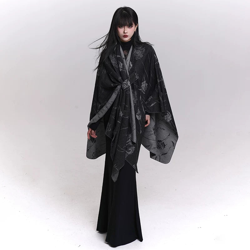 Women’s Shawl Scarf – Cloak Style Cape Wrap for Fall Winter