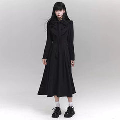 Women’s Black Maxi Dress – Palace Style Elegant Dress for Events