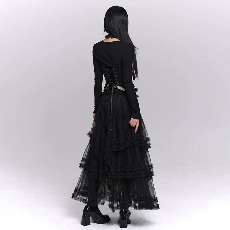 Women’s Black Corset Top – Boned Strapless Tube Top, Slim Fit Bustier
