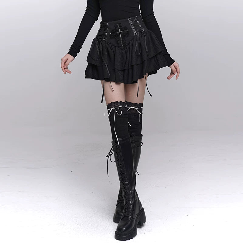 Women’s Black A-Line Mini Skirt – Chic High-Waisted Short Skirt for Everyday Style