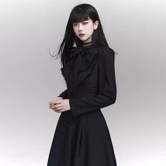 Women’s Black Maxi Dress – Palace Style Elegant Dress for Events