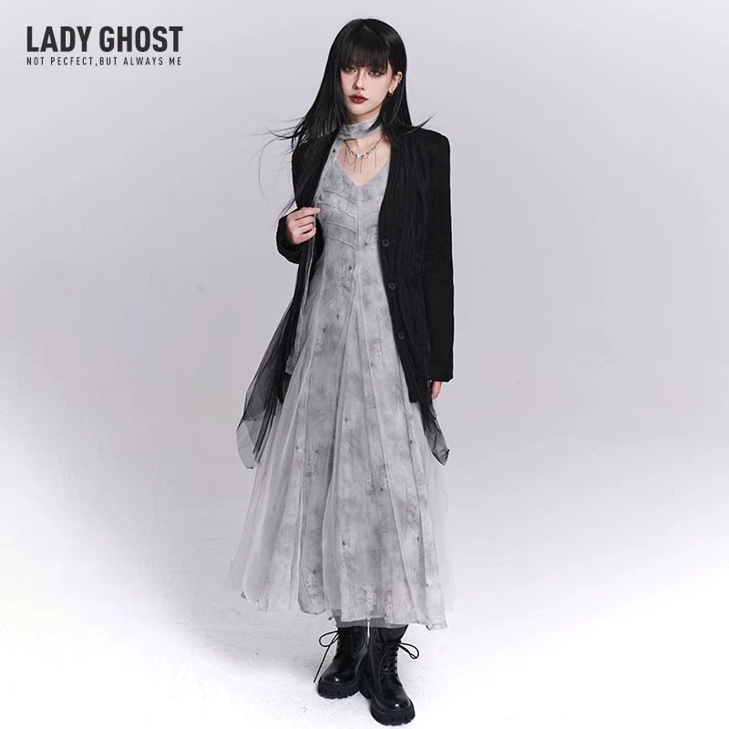 Women’s Strappy Maxi Dress – Lightweight Chiffon A-Line Dress