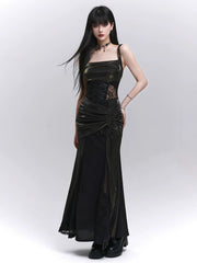 Women’s Sleeveless A-Line Midi Dress – Elegant Lightweight Summer Sundress