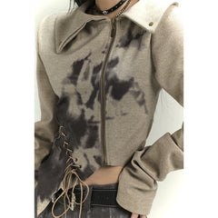 Women’s Cropped Sweatshirt – Lightweight Long Sleeve Top for Fall