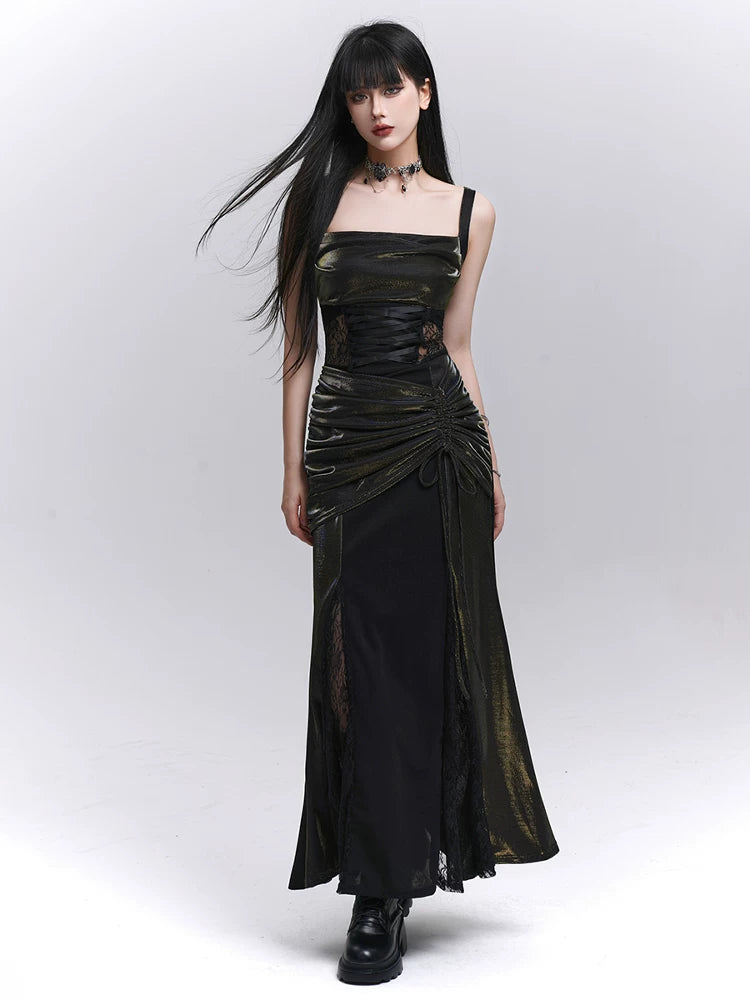Women’s Sleeveless A-Line Midi Dress – Elegant Lightweight Summer Sundress