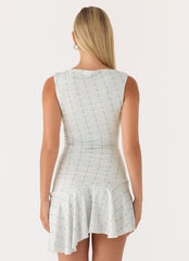 Summer Delight Mini Dress - Vintage Stripe