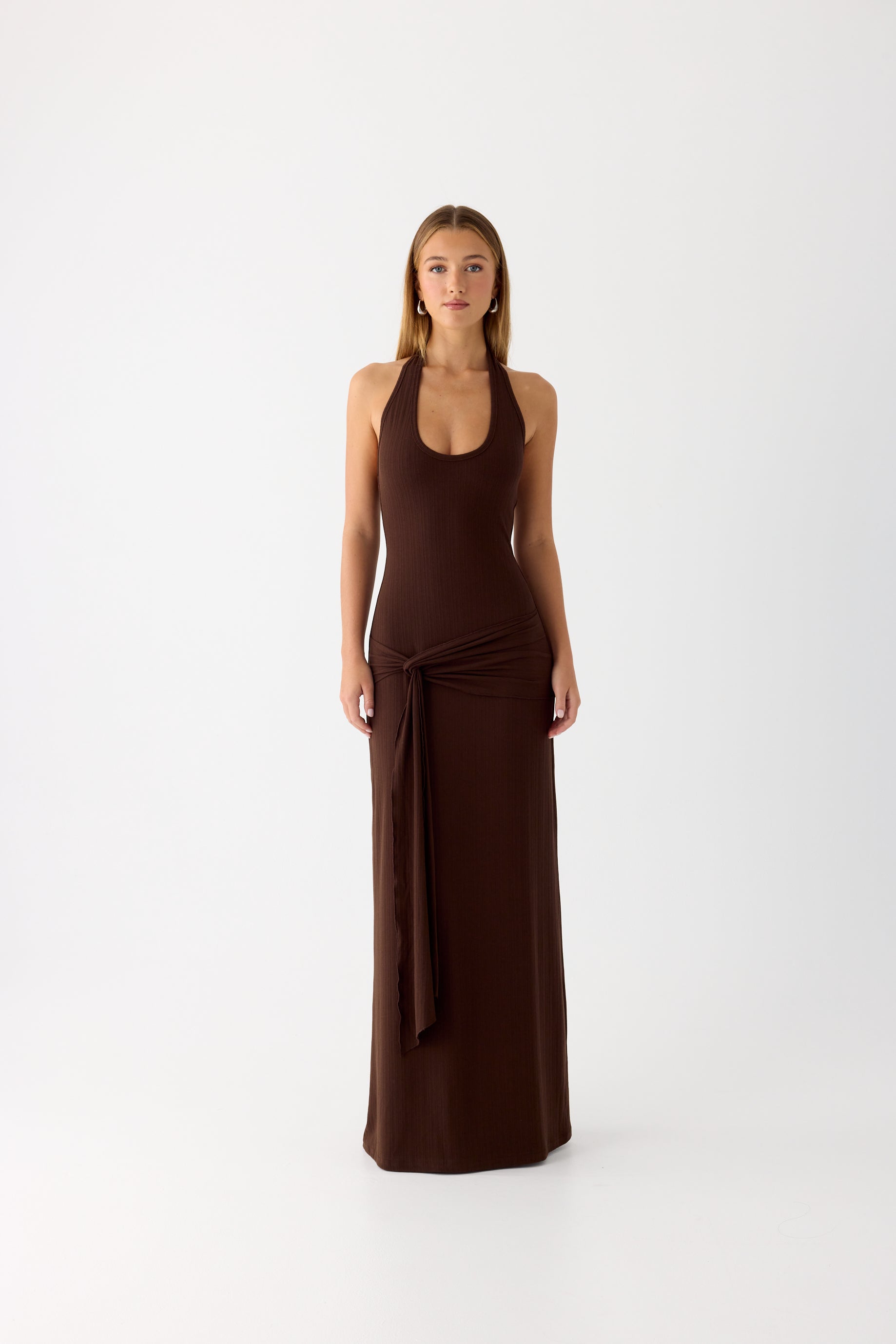 Vedetta Maxi Dress - Chocolate